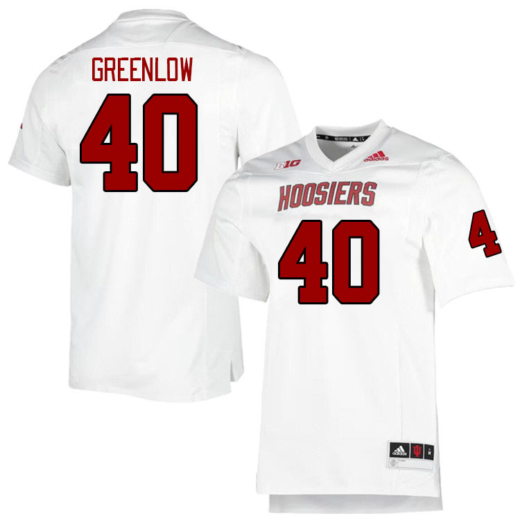 Men #40 Orlando Greenlow Indiana Hoosiers College Football Jerseys Stitched Sale-Retro